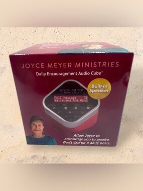 Joyce Meyer Ministries NIB Daily Encouragement Audio Cube Built-In Speaker